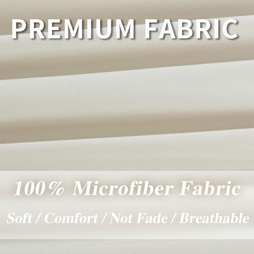 7 Piece Ruched Pleat Comforter Set White Romantic Bed in a Bag