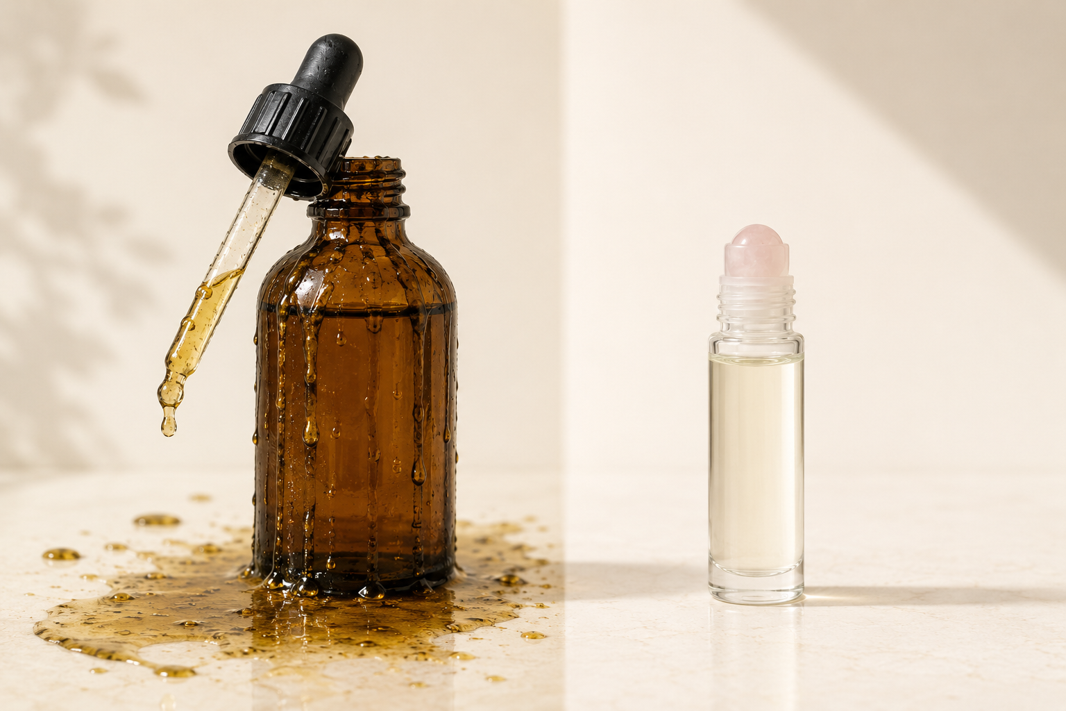 Plain castor oil bottles