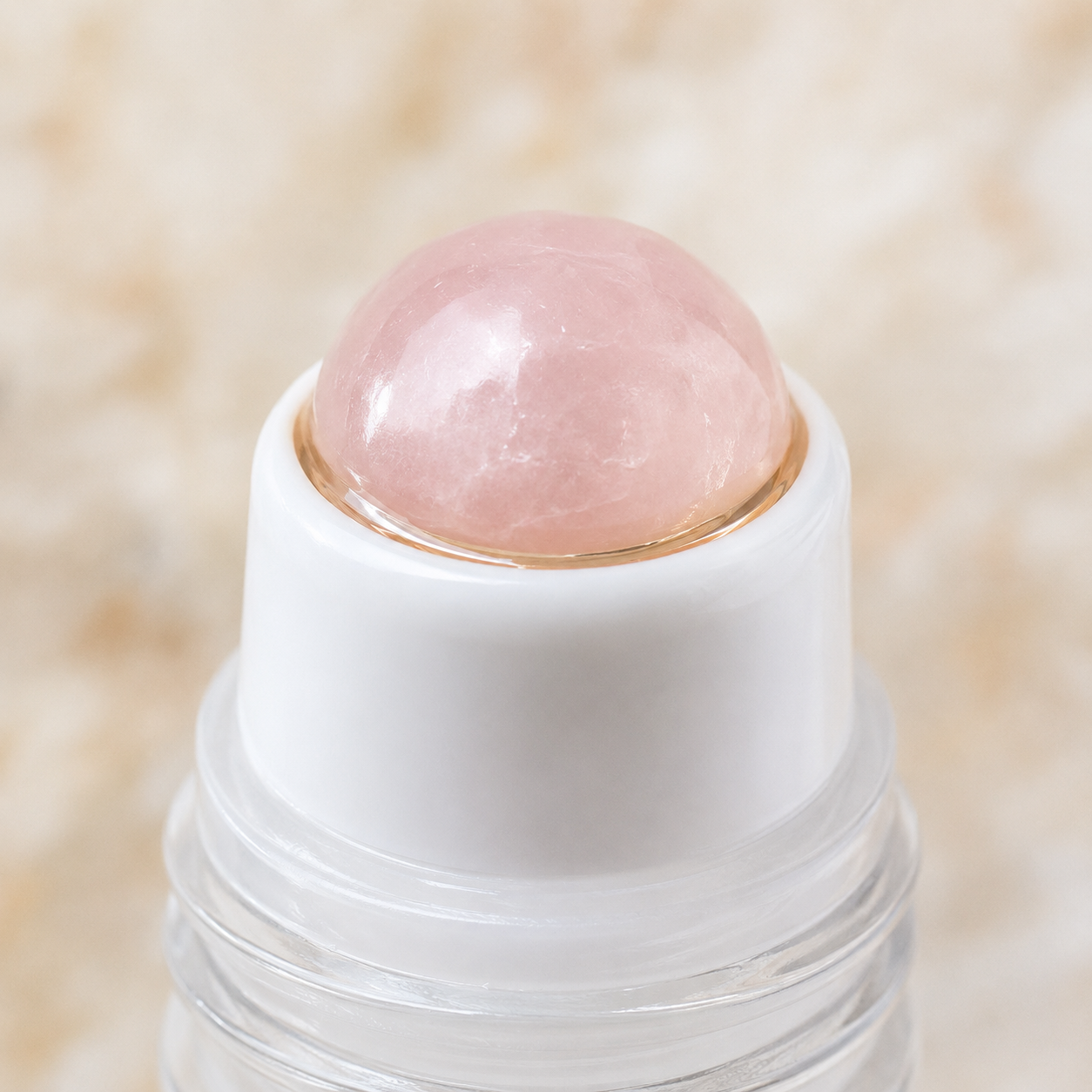 Genuine rose quartz tip